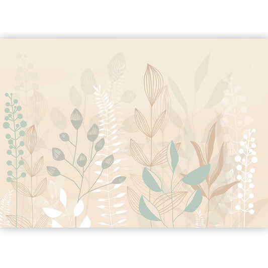 Fotobehang Pastel and Beige Glade