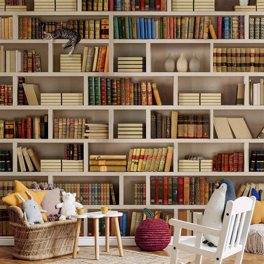 Fotobehang Home library