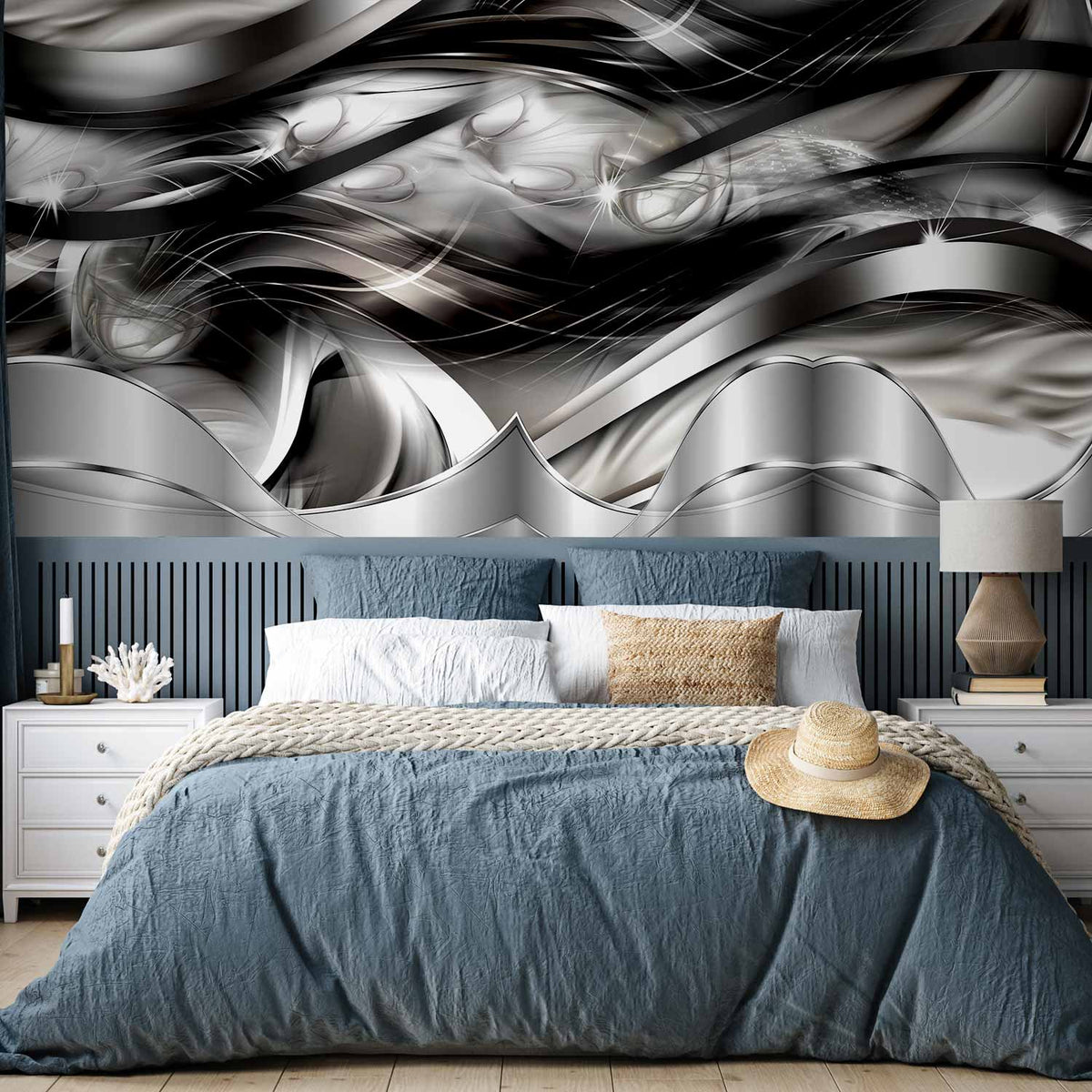 Fotobehang Platinum fog