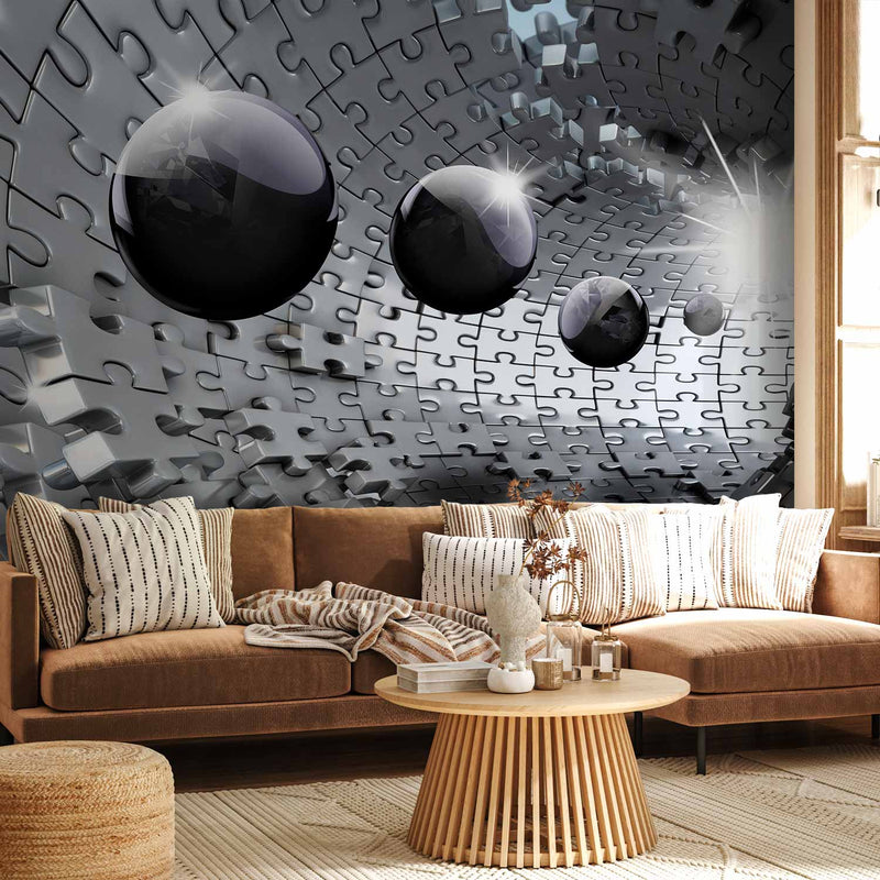 Fotobehang Puzzle - Tunnel