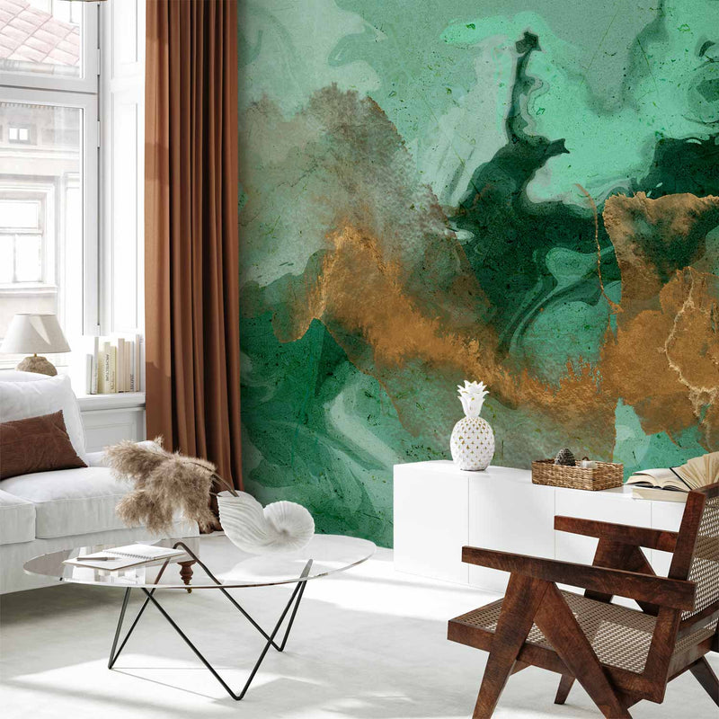 Fotobehang Malachite Play