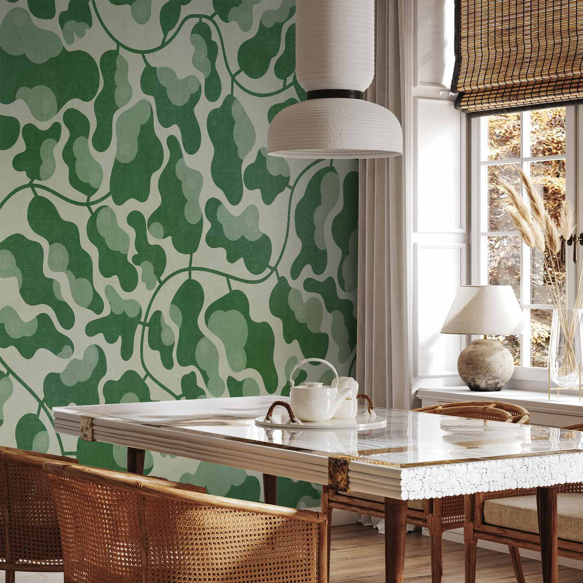 Fotobehang Green Labyrinth