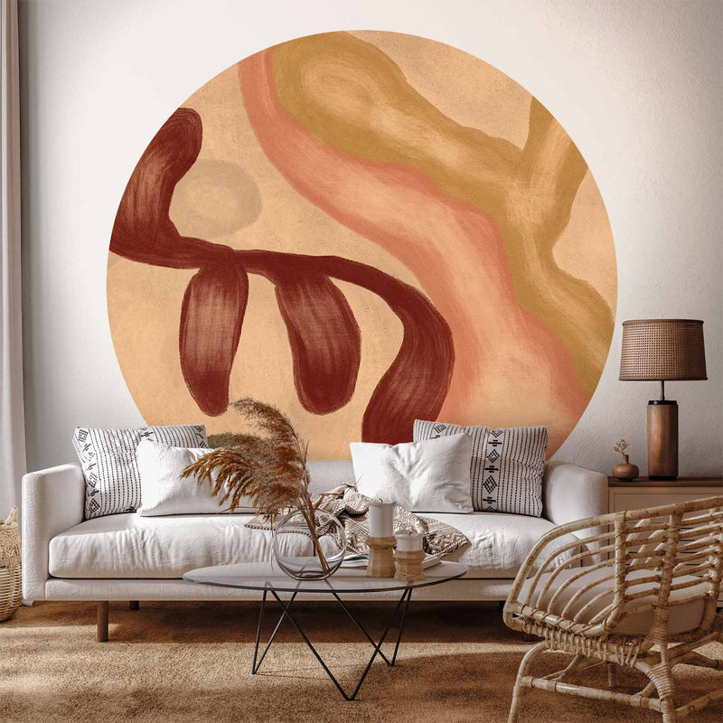 Rond fotobehang Kleurrijke Vormen — sfeerfoto 1