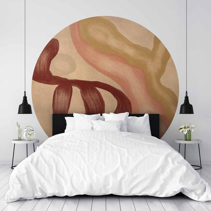 Rond fotobehang Kleurrijke Vormen — sfeerfoto 3