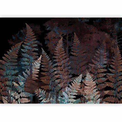 Fotobehang Ferns in the Woods - Third Variant