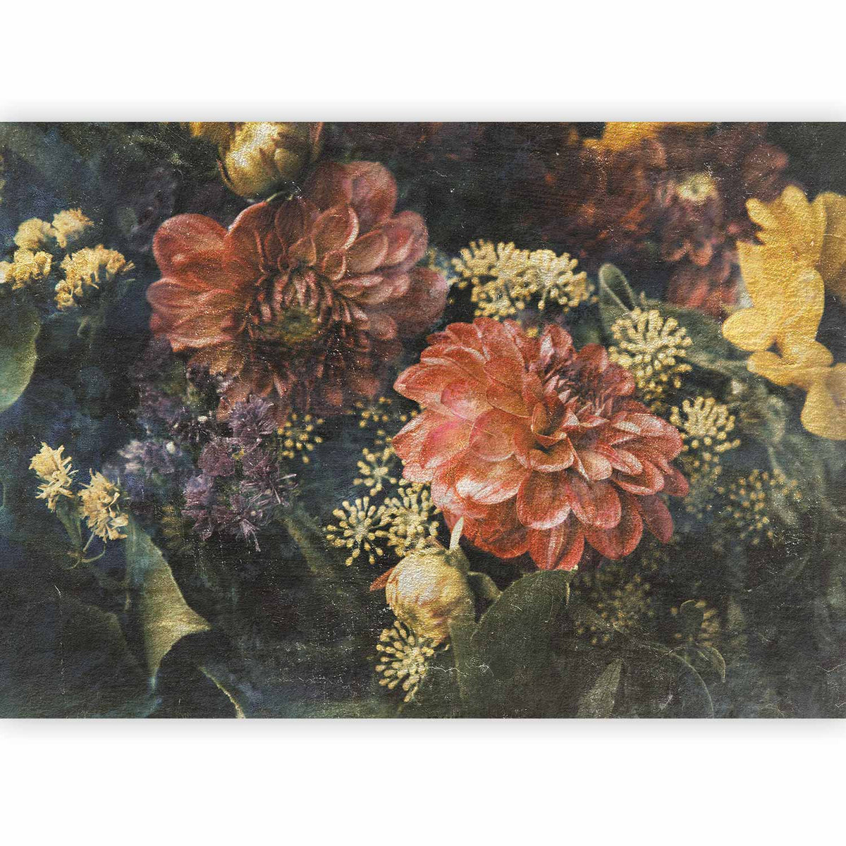 Fotobehang Retro Flowers - First Variant