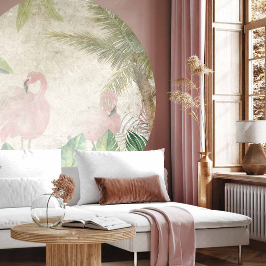 Rond fotobehang Junglevogels — sfeerfoto 1