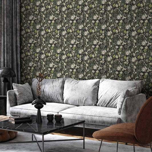 Behang Kruidentuin Groen — sfeerfoto 1