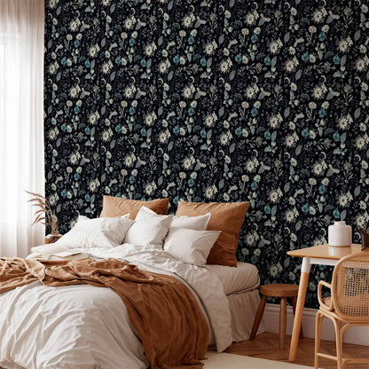 Behang Kruidentuin Blauw — sfeerfoto 3