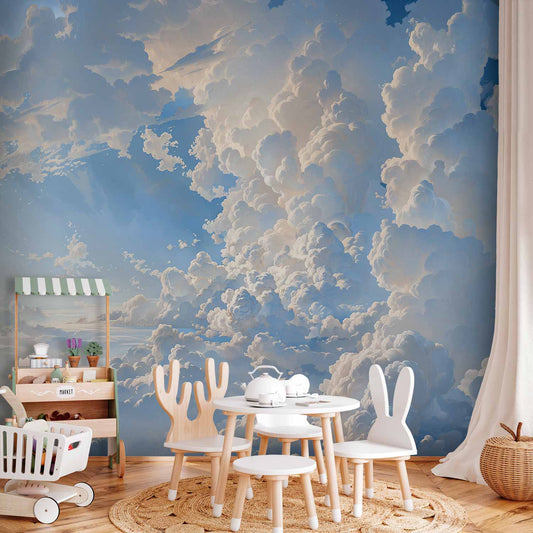 Fotobehang The Sun Revealing the Secrets of the Clouds: Spectacular Images in the Sky