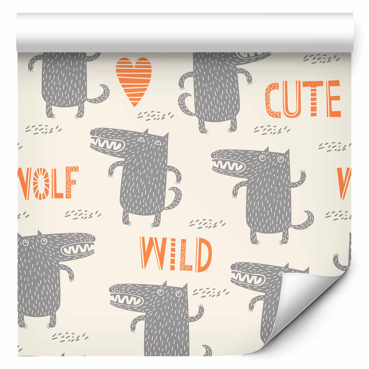 Behang Kleine Wolf — ontwerp