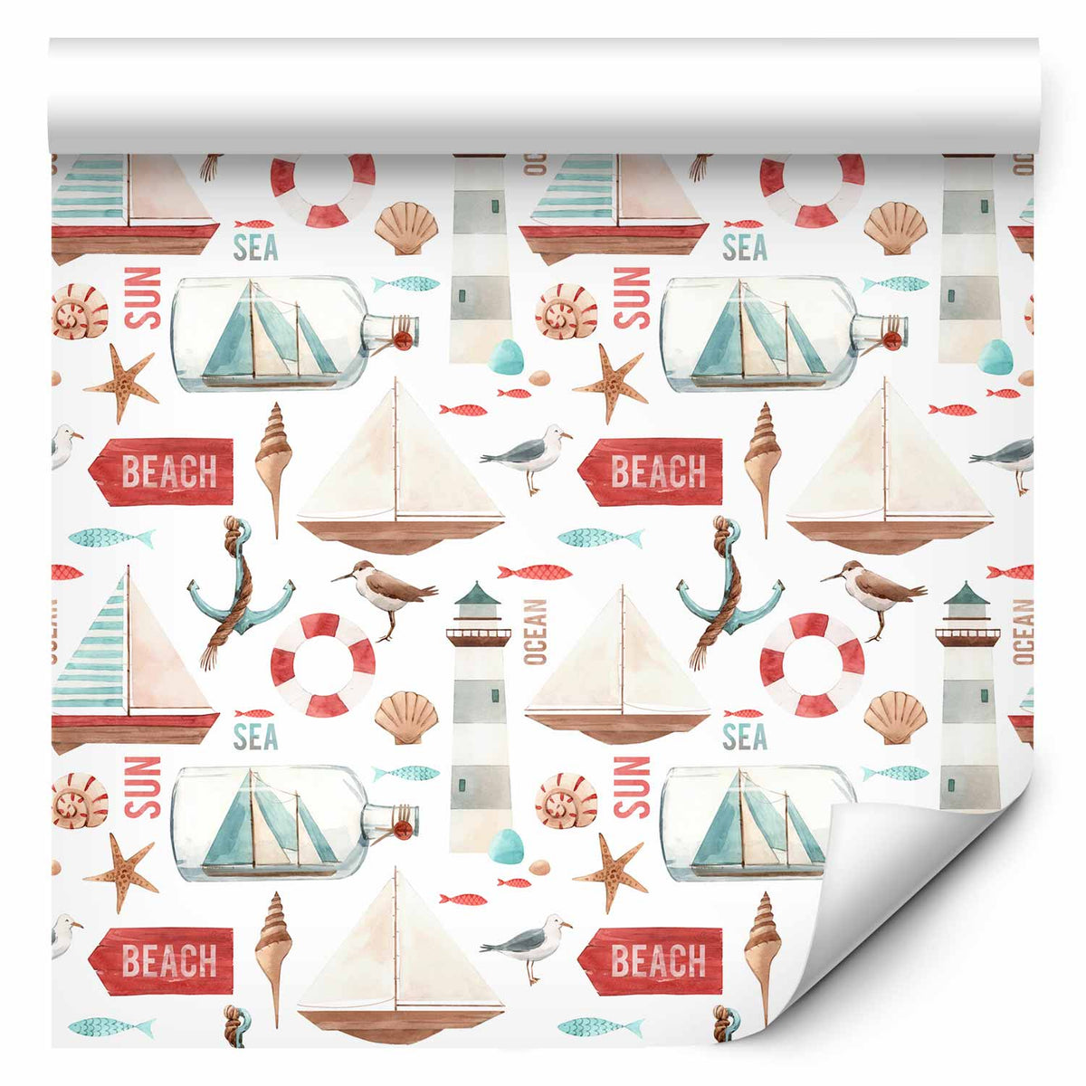 Behang Vakantievaart — ontwerp