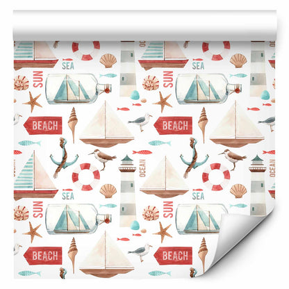 Behang Vakantievaart — ontwerp