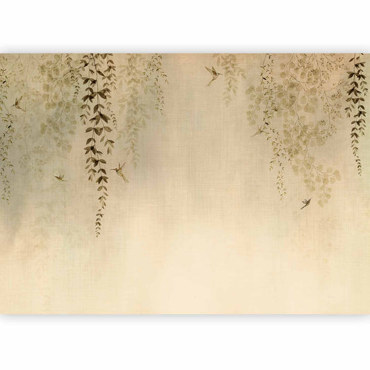 Fotobehang Beige Hummingbirds