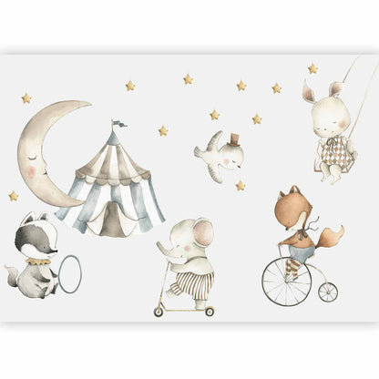 Fotobehang Animals for Children (Watercolour)
