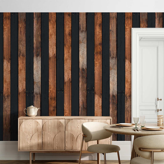 Behang Houtduo — sfeerfoto 1