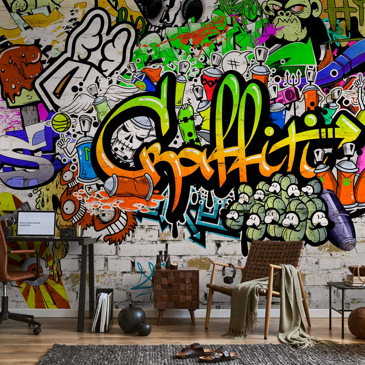 Fotobehang Graffiti on the Wall