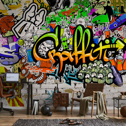 Fotobehang Graffiti on the Wall