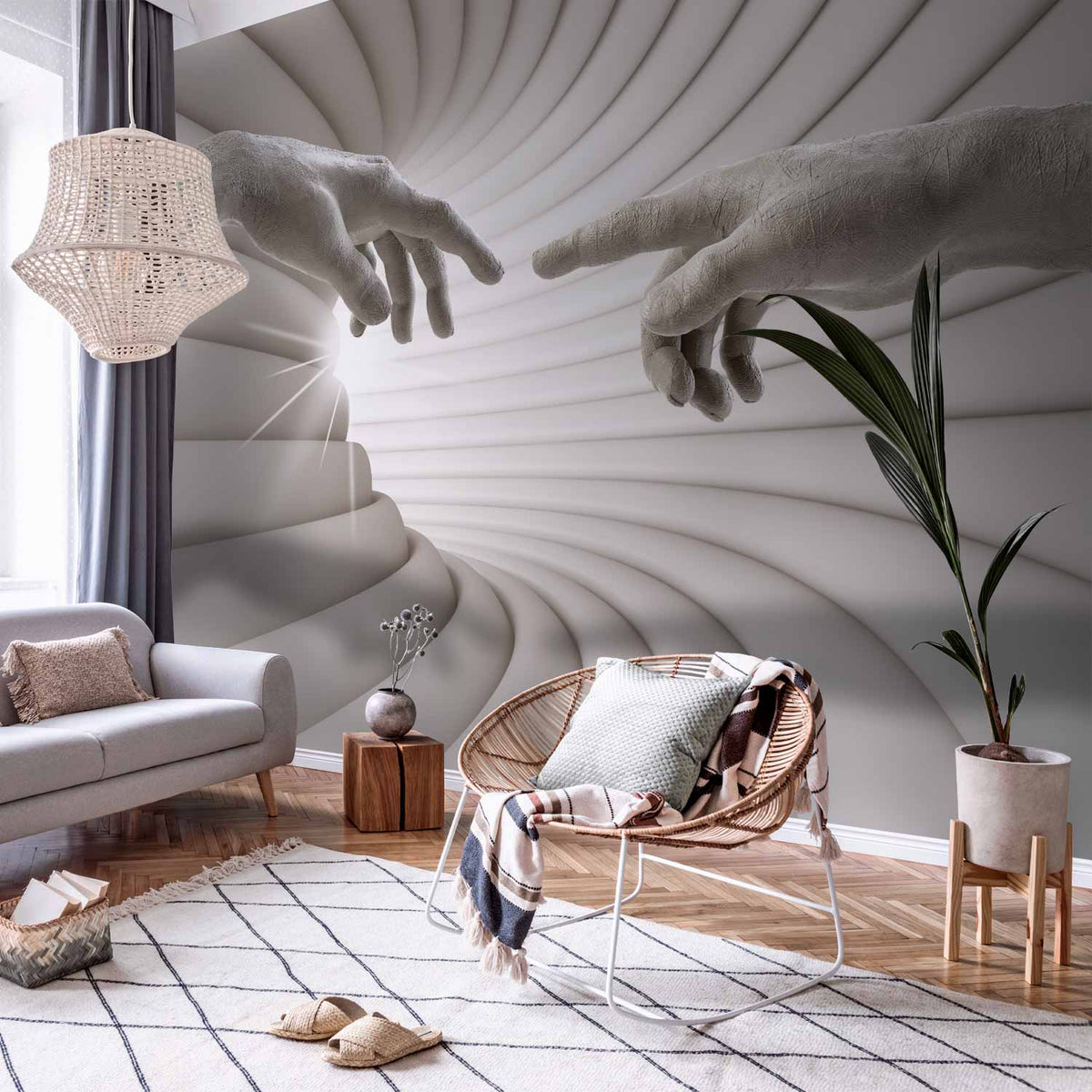 Fotobehang Touch