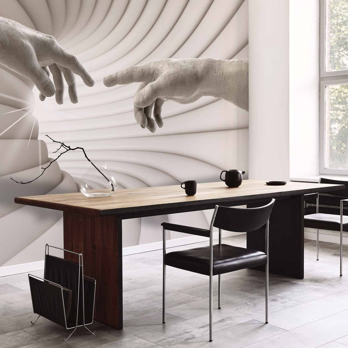 Fotobehang Touch