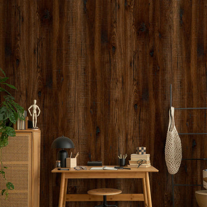Behang Donker Hout — sfeerfoto 4