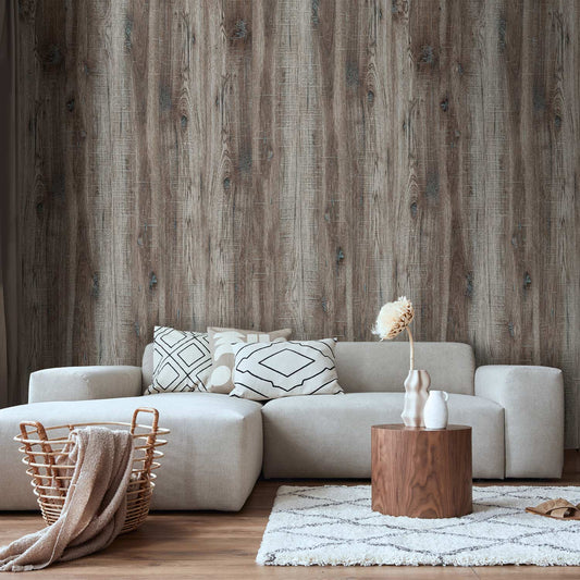 Behang Stijlvol Hout — sfeerfoto 1