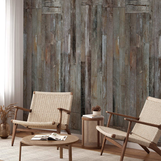 Behang Landelijk Hout — sfeerfoto 1