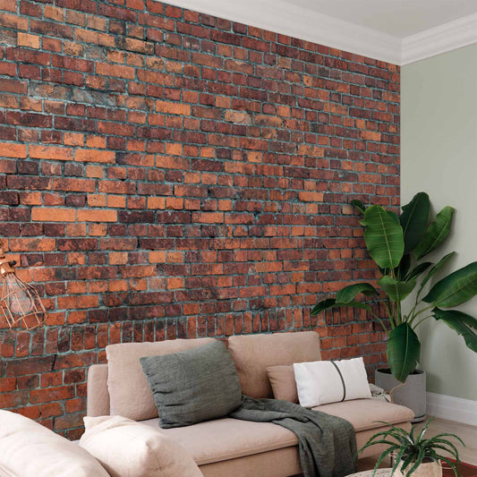 Fotobehang Vintage Wall (Red Brick)