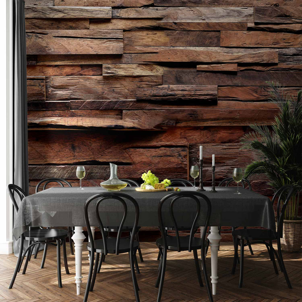 Fotobehang Rustic Style: Forest Cottage