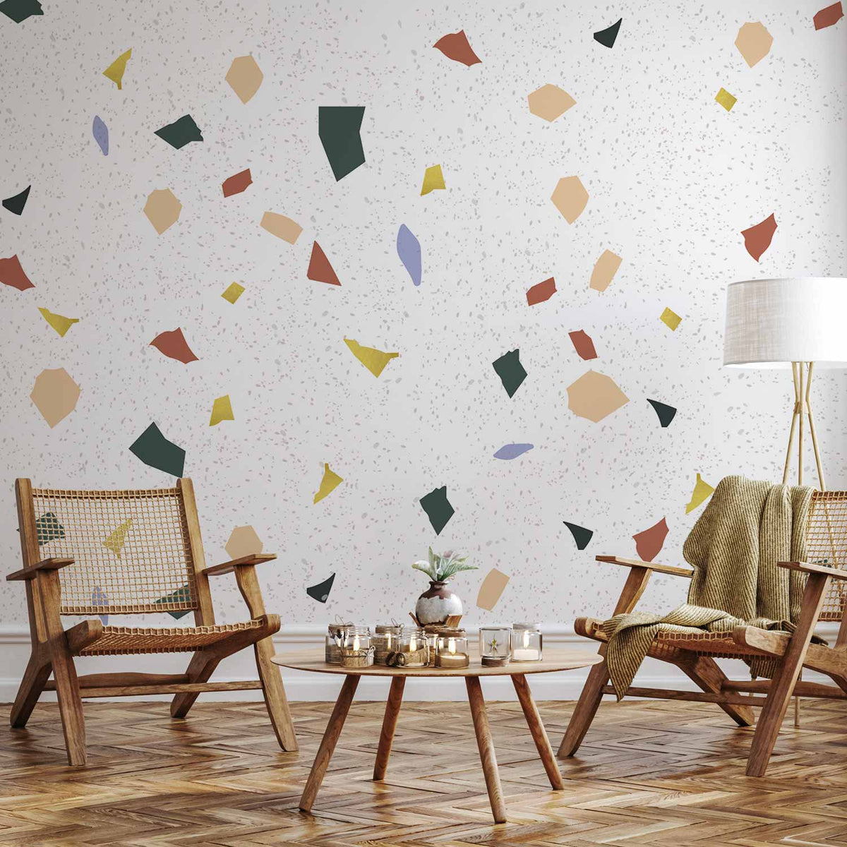 Fotobehang Subtle Terrazzo Pattern