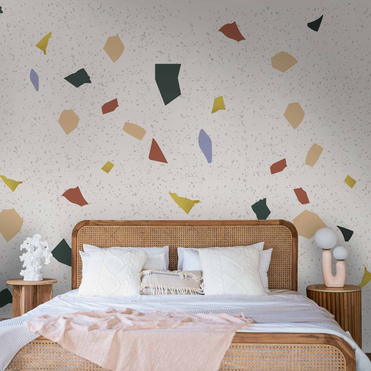 Fotobehang Subtle Terrazzo Pattern