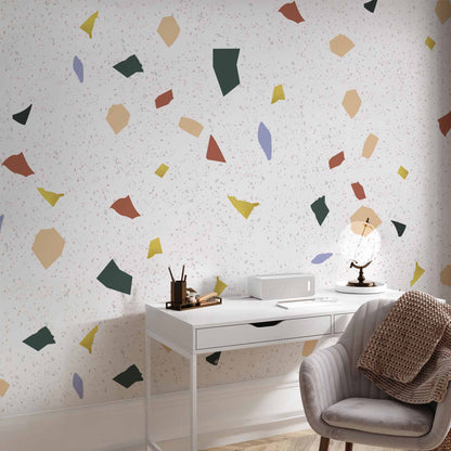 Fotobehang Subtle Terrazzo Pattern