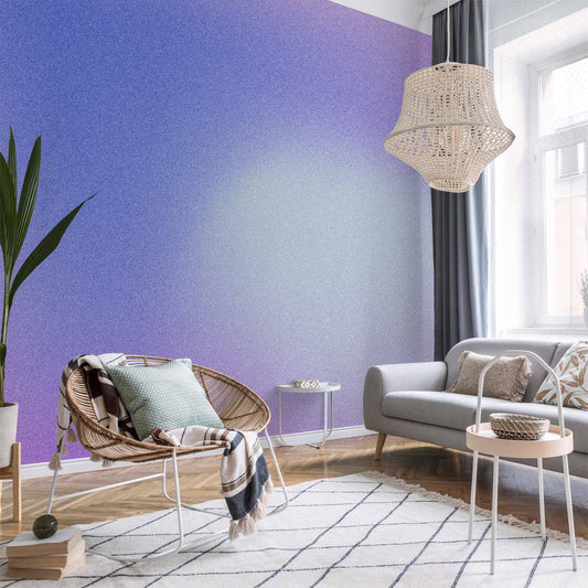 Fotobehang Heather Mist - Delicate Gradient Comprising Various Shades of Violet