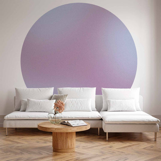Rond fotobehang Roze Gloed — sfeerfoto 1