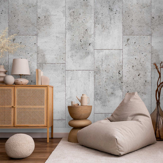 Behang Betonmuur — sfeerfoto 1