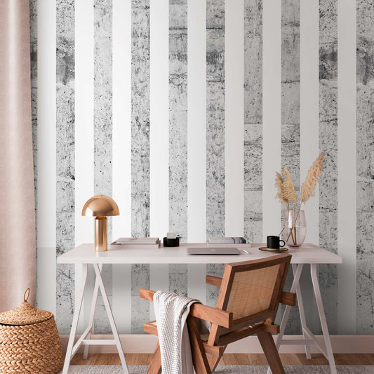 Behang Grijze Stijl — sfeerfoto 1