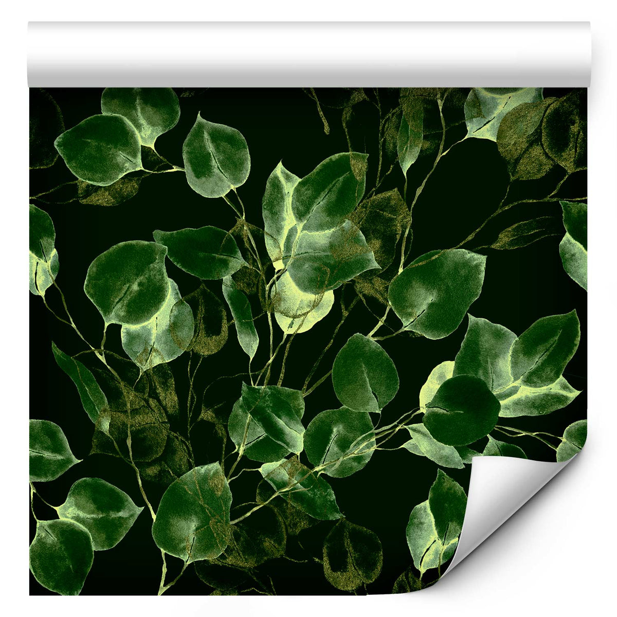 Behang Groene Decoratie — ontwerp