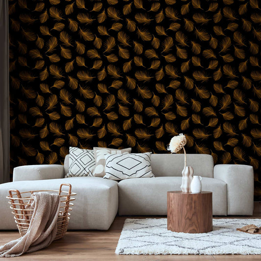 Behang Gouden Strooisel — sfeerfoto 1