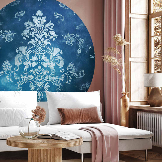 Rond fotobehang Verweerd Blauw — sfeerfoto 1