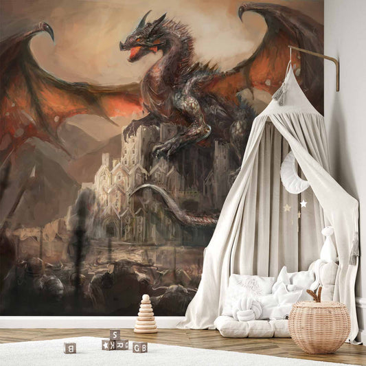 Fotobehang Dragon castle