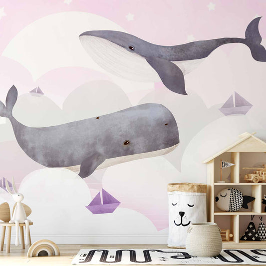 Fotobehang Dream Of Whales - Second Variant