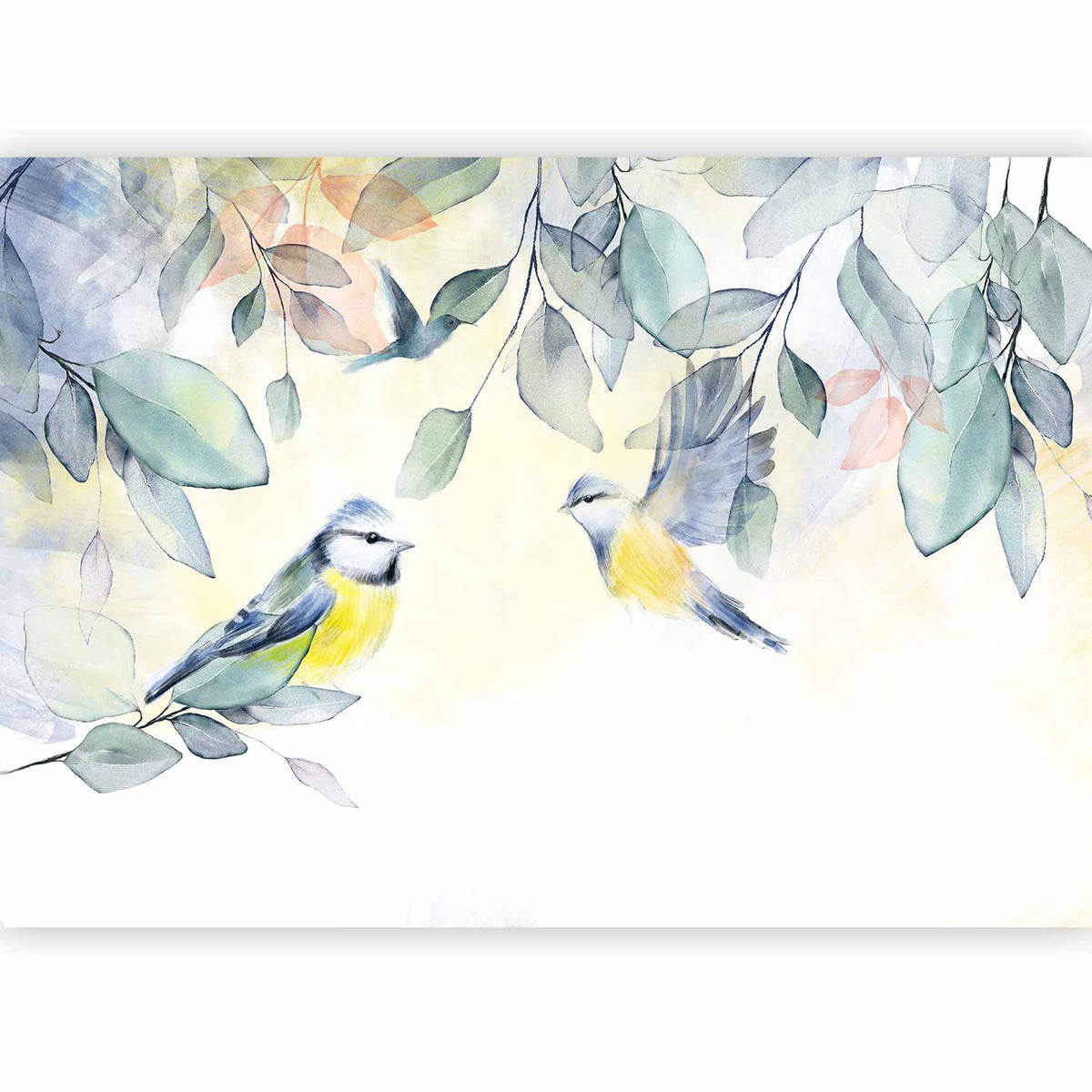 Fotobehang Colorful Titmouse