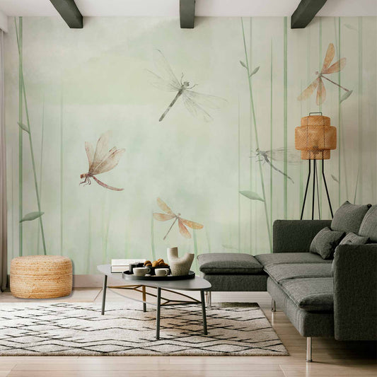 Fotobehang Dragonflies in the Meadow