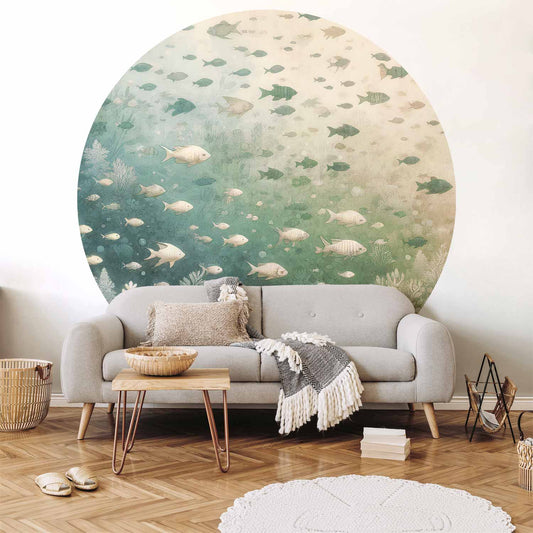 Rond fotobehang Zeewereld — sfeerfoto 1