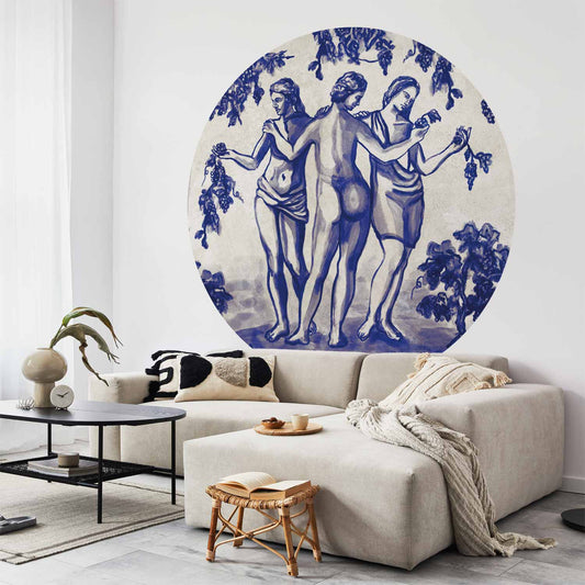 Rond fotobehang Antieke Wijngaard — sfeerfoto 1