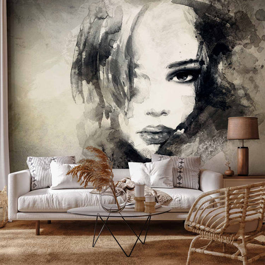 Fotobehang Mysterious Girl