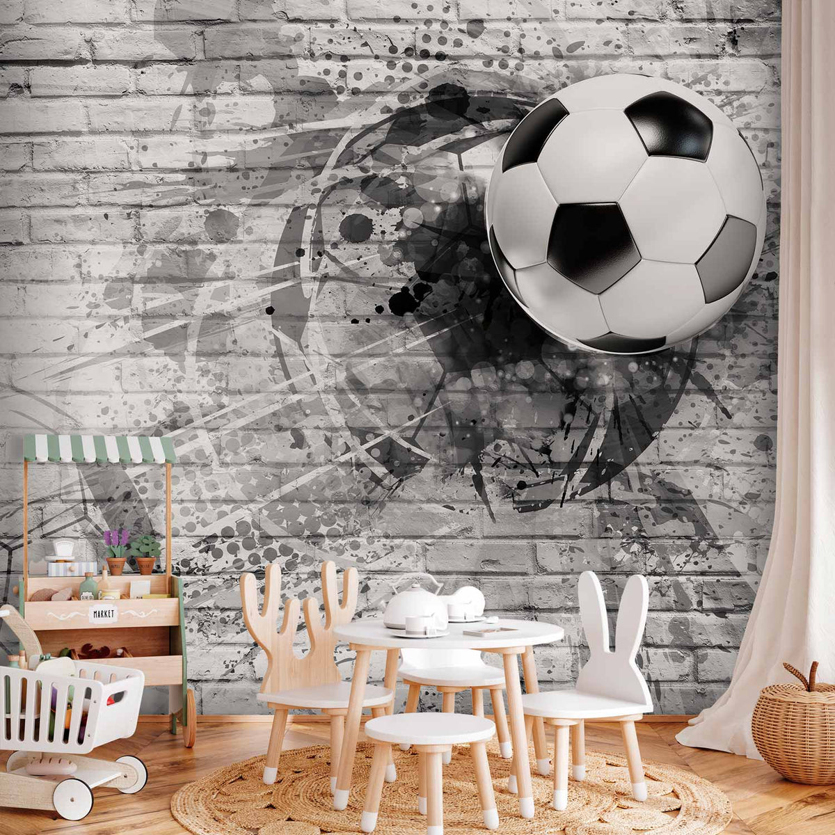 Fotobehang Dynamic Football