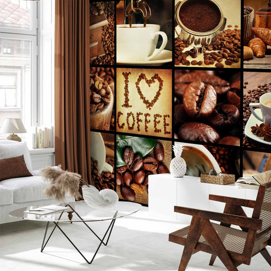 Fotobehang Coffee - Collage