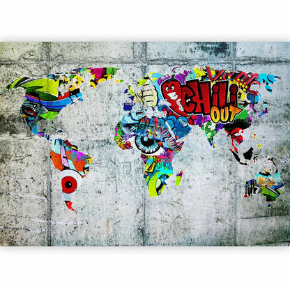Fotobehang Map - Graffiti