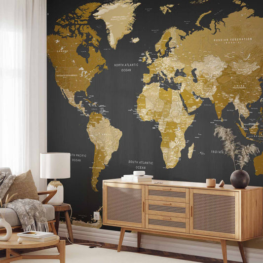 Fotobehang World Map: Modern Geography